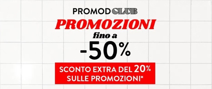 Promozioni fino al -50%