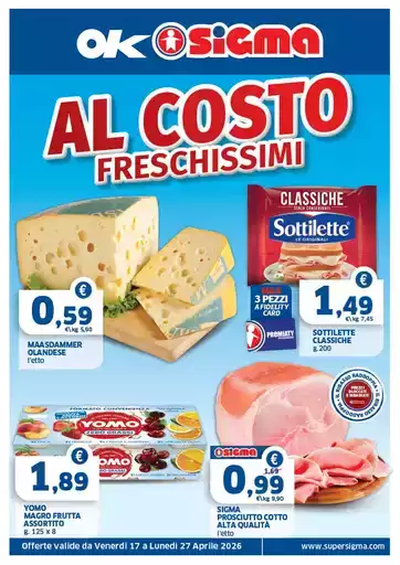Al costo freschissimi
