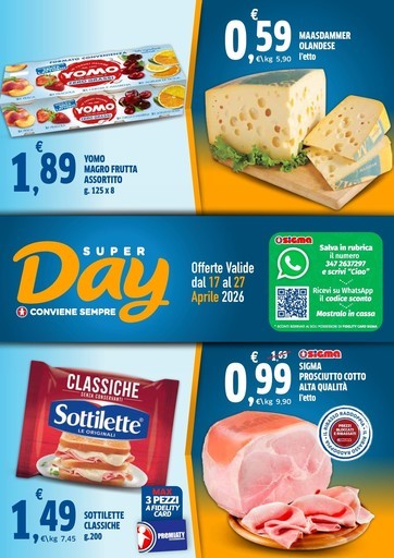 Offerte valide dal 17 al 27 aprile 2026