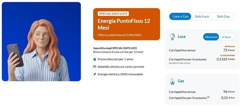 Energia PuntoFisso 12 Mesi