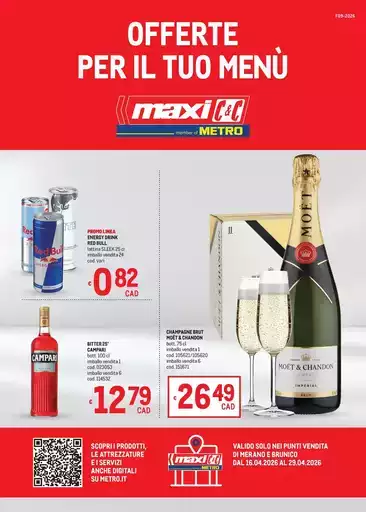 Offerte per il tuo Menù - MAXI