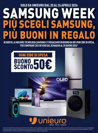 Samsung week da Unieuro!