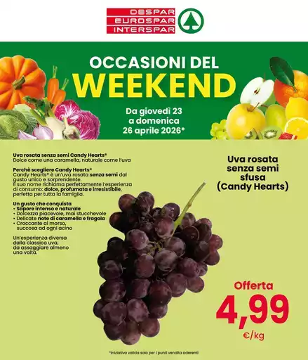 Occasioni del weekend