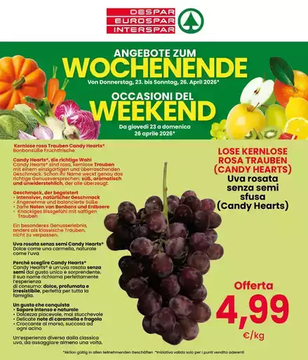 Occasioni del weekend