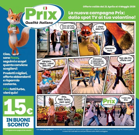 Offerte valide dal 21 aprile al 4 maggio 2026