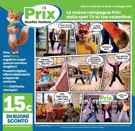 Offerte valide dal 21 aprile al 4 maggio 2026