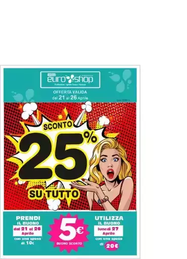 Sconto 25% su tutto