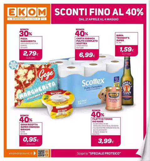 SCONTI FINO AL 40%
