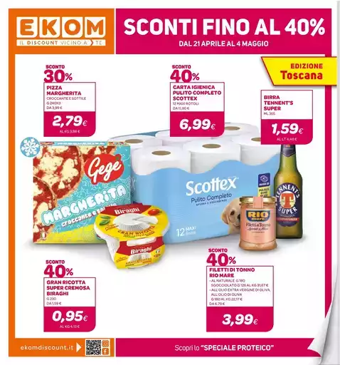 SCONTI FINO AL 40%