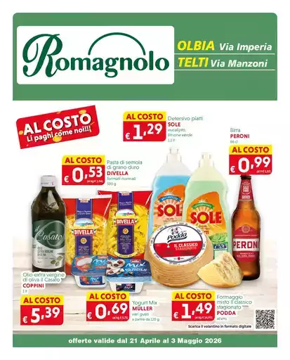 offerte valide dal 21 Aprile al 3 Maggio 2026