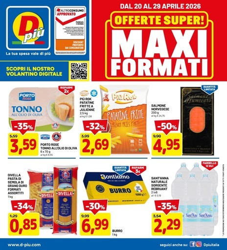 Offerte super! Maxi formati