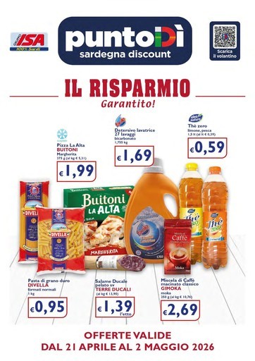 OFFERTE VALIDE DAL 2I APRILE AL 2 MAGGIO 2026