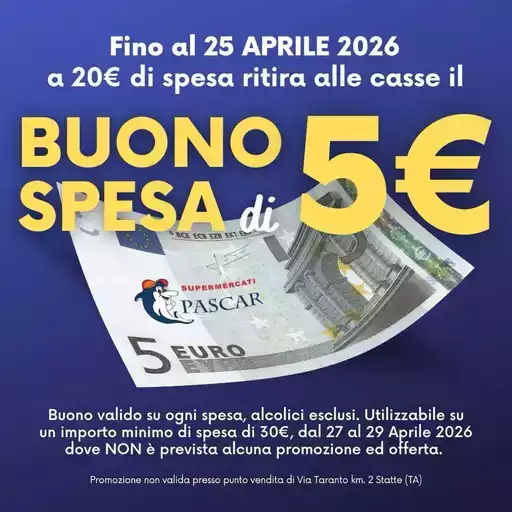 Buono spesa di 5 euro