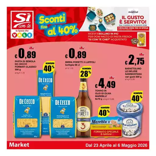 Sconti fino al 40%