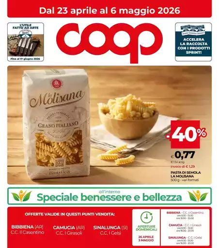 DAL 23 APRILE AL 6 MAGGIO 2026