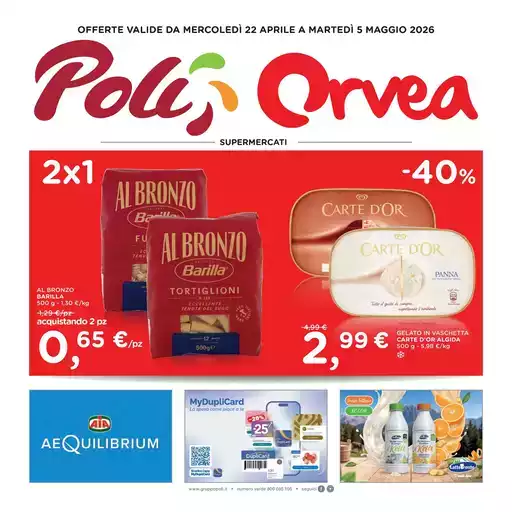 OFFERTE VALIDE DA MERCOLEDÌ 22 APRILE A MARTEDÌ 5 MAGGIO 2026