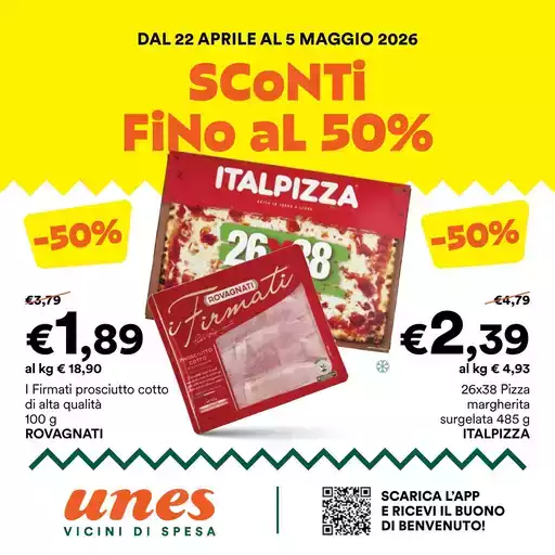 Sconti fino al 50%