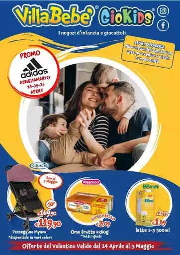 Valide dal 24 aprile al 3 maggie