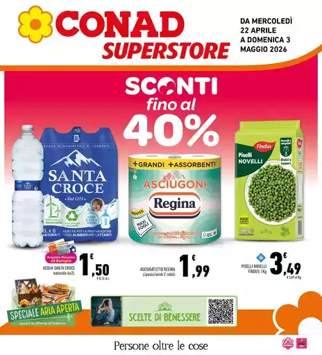 Sconti fino al 40%