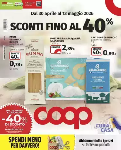 Sconti fino al 40%