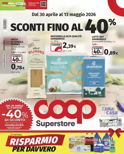 Sconti fino al 40%