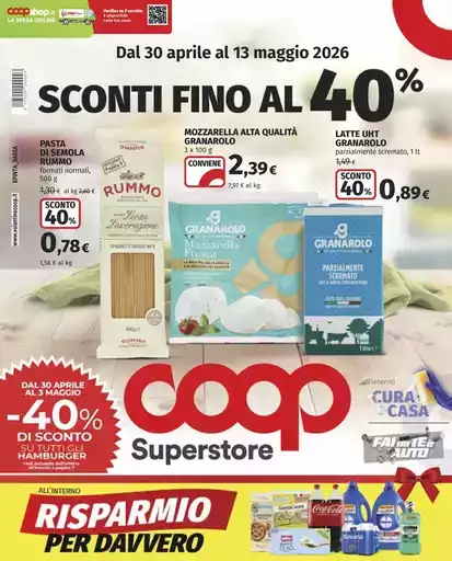 Sconti fino al 40%