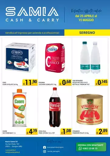 Dal 25 APRILE al 15 MAGGIO Dal 25 APRILE al 15 MAGGIO