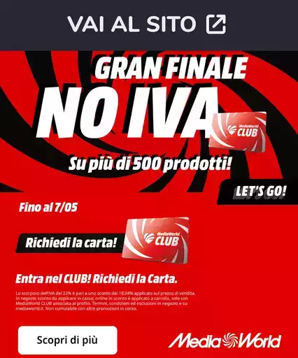 NO IVA da MediaWorld!