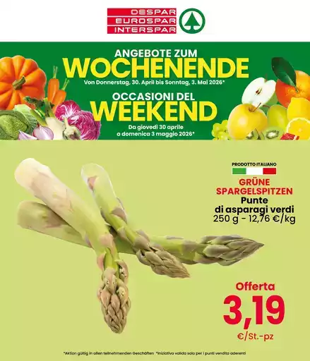 Occasioni del weekend