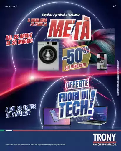 TRONY - VOLANTINO - Informatica TV Telefonia e Elettrodomestici online