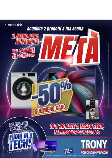 TRONY - VOLANTINO - Informatica TV Telefonia e Elettrodomestici online
