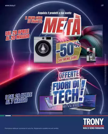 TRONY - VOLANTINO - Informatica TV Telefonia e Elettrodomestici online