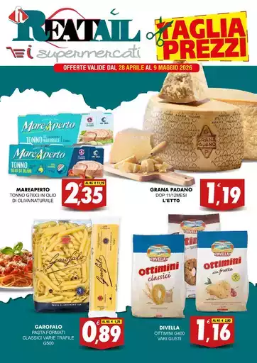 Offerte valide dal 28 aprile al 9 maggio
