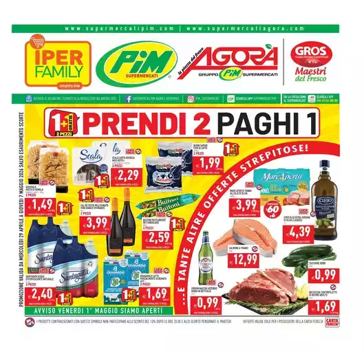 Prendi 2 paghi 1