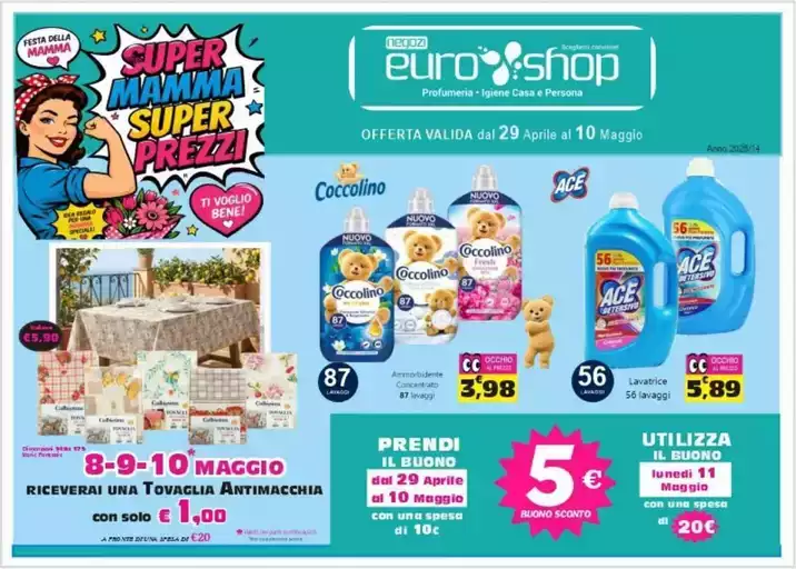 Offerta valida dal 29 aprile al 10 maggio