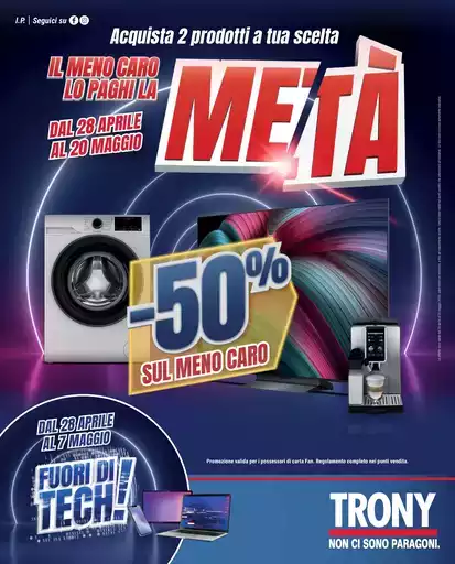 TRONY - VOLANTINO - Informatica TV Telefonia e Elettrodomestici online