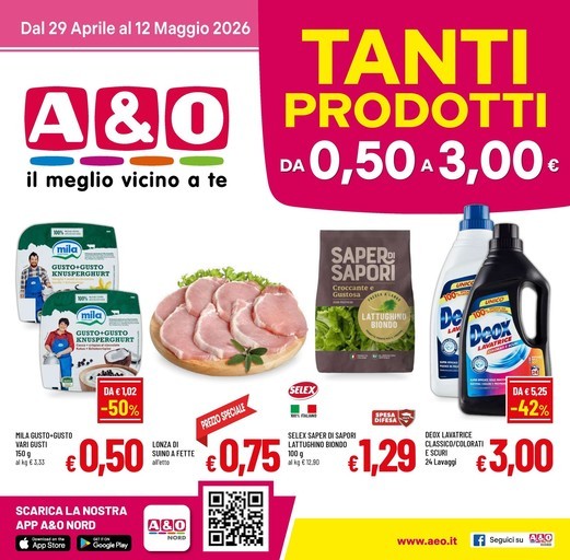 Tanti prodotti da 0.50 a 3.00€ Tanti prodotti da 0.50 a 3.00€