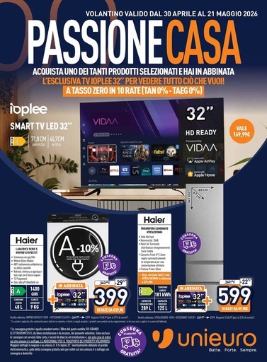 Passione casa da Unieuro!