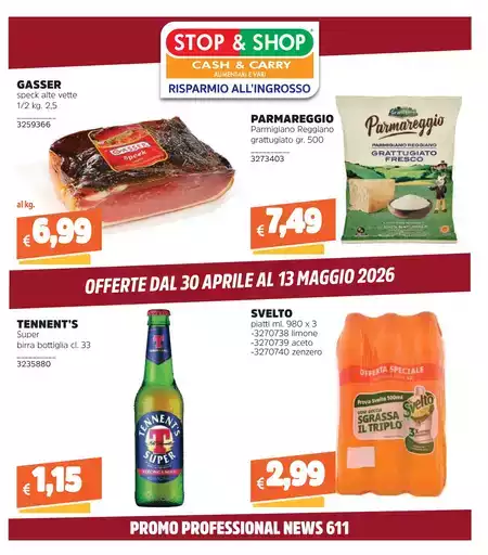 Offerte dal 30 aprile al 13 maggio 2026
