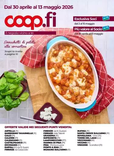 Dal 30 aprile al 6 maggio 2026