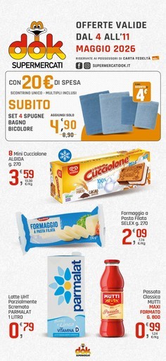 Offerte dal 4 all'11 maggio 2026 Offerte dal 4 all'11 maggio 2026