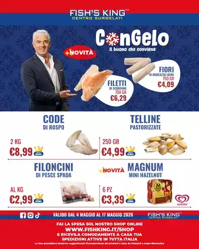 Valido dal 4 maggio al 17 maggio 2026