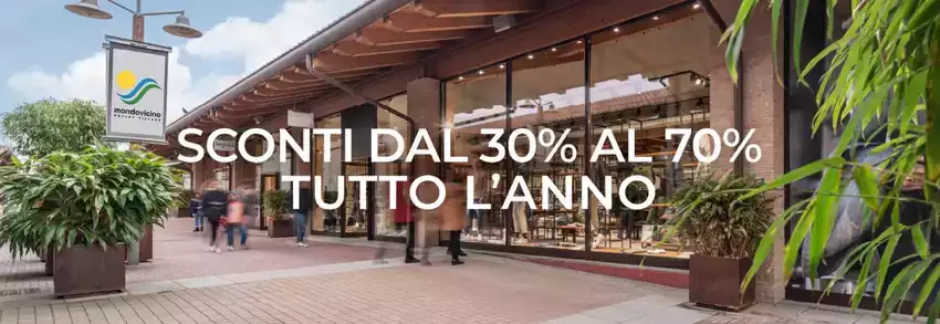 Sconti dal 30% al 70%