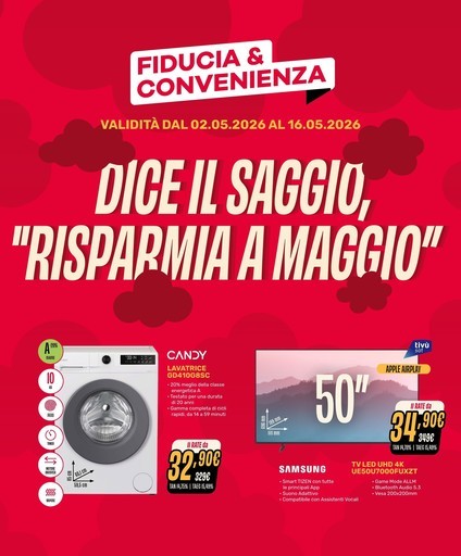 Dice il saggio, riasparmia a maggio