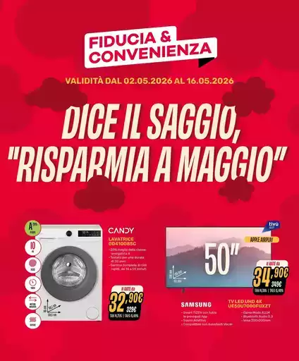 Dice il saggio, riasparmia a maggio