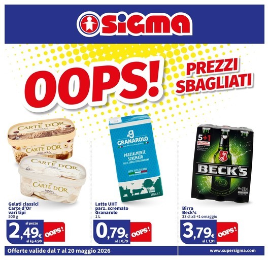 OOPS! Prezzi sbagliati, Sigma