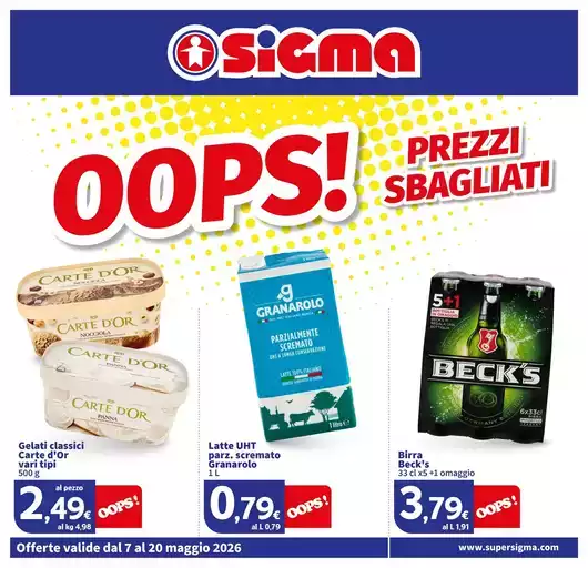 OOPS! Prezzi sbagliati, Sigma