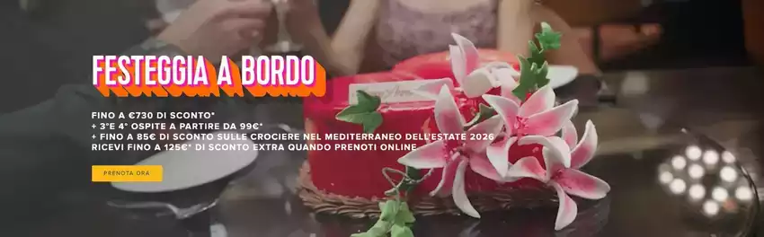 Festeggia a bordo
