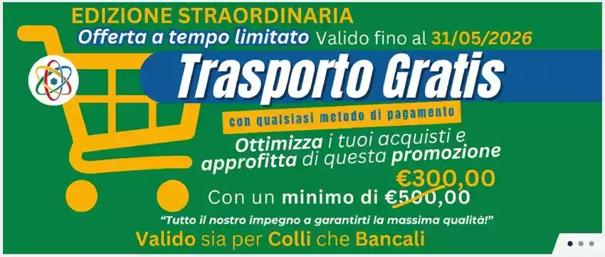 Trasporto gratis
