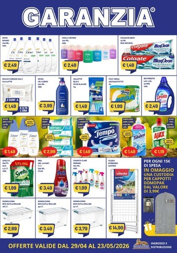 Offerte valide dal 29/04 al 23/05/2026